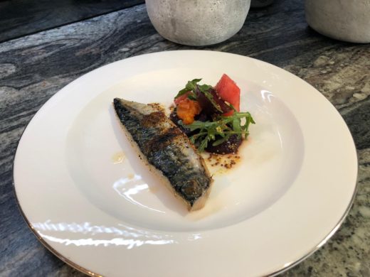 Grilled Mackerel with Beetroot & Watermelon Salad by Ian Orr